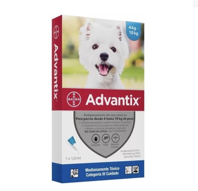 Advantix 4-10 kg - Valor Promoción (antes $8.990)