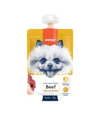 Wanpy Tasty Meat Paste Perro Beef & Carrot & Pea1