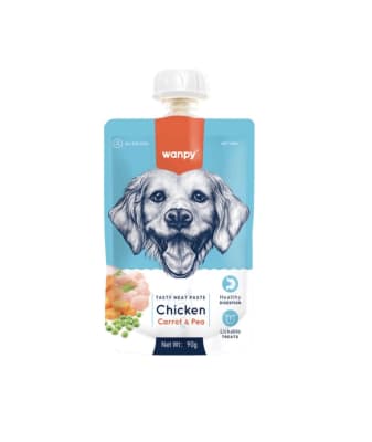 Wanpy Tasty Meat Paste Perro Chicken & Carrot & Pea1