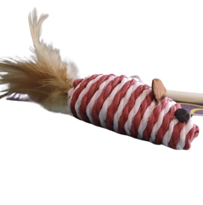 Varilla Ratón con Pluma Wonder Cat