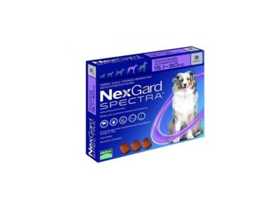 Nexgard Spectra 15,1 a 30 kg - 3 comprimidos1