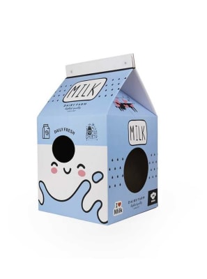 Rascador Maxi Caja de Leche Azul Brnx ¡Oferta! (antes $8.990)