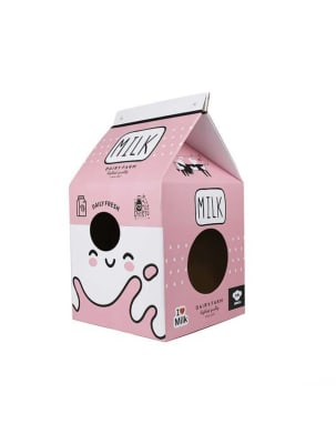 Rascador Maxi Caja de Leche Rosado Brnx ¡Oferta! (antes $8.990)