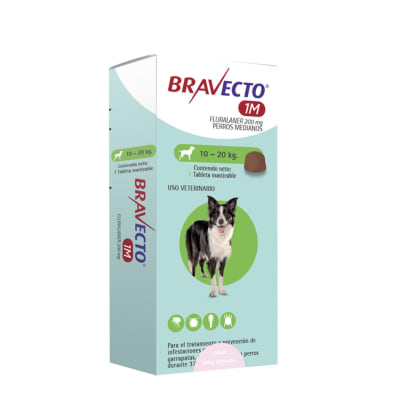 Bravecto 1M 10 - 20 kg ¡Oferta! (antes $8.990)