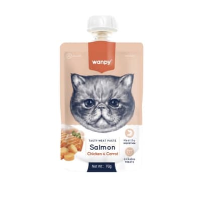 Wanpy Tasty Meat Paste Gato Salmon & Chicken & Carrot1
