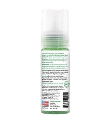 TropiClean Fresh Breath Espuma Dental