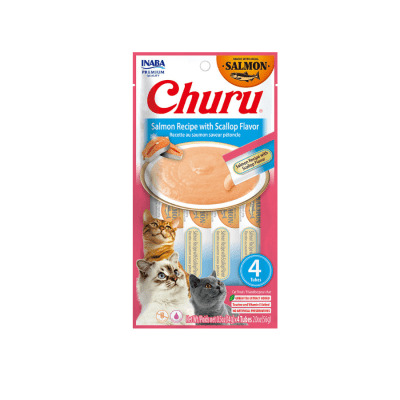 Churu Gato Salmón con Ostión