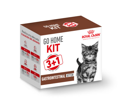 Go Home Kit 3+1 Lata Gastrointestinal Kitten1
