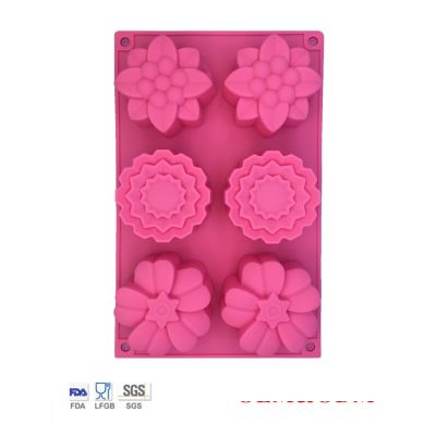 Molde Flores 6 cavidades Molde Flores 6 cavidades