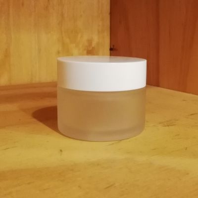Pote Vidrio Frost Blanco 50 ml Pote Vidrio Frost Blanco 50 ml