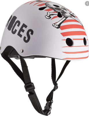 Casco Agressive Skull White/Red1