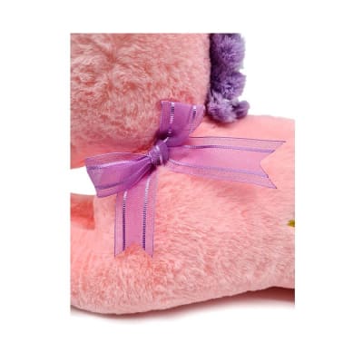 PELUCHE 42CM UNICORNIO C/CINTA ROSADO