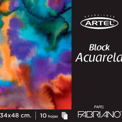 BLOCK FABRIANO ACUARELA 10HJ200G 34X48CM