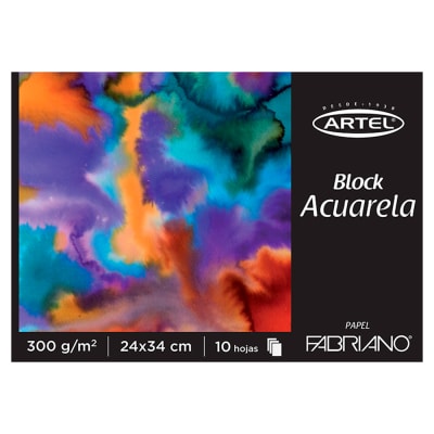 BLOCK FABRIANO ACUARELA 10HJ300G 24X34CM