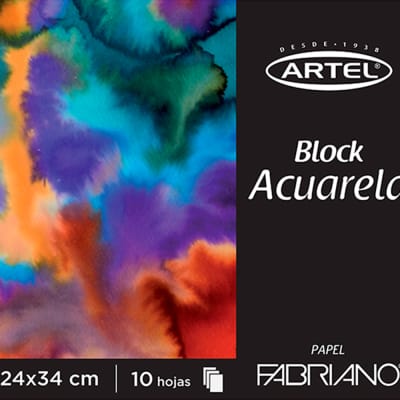 BLOCK FABRIANO ACUARELA 10HJ300G 24X34CM