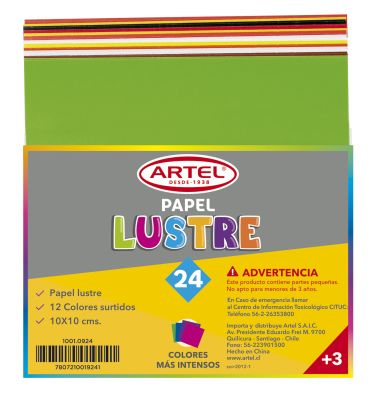 Sb c/24 Papel Lustre 12 Col 10x10
