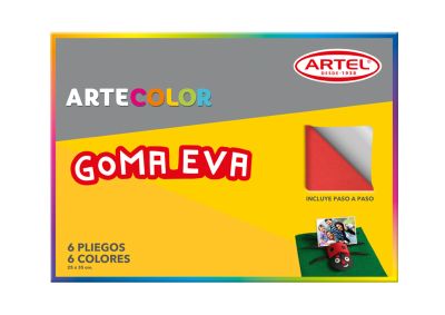 Artecolor Goma Eva 6 pliegos / colors