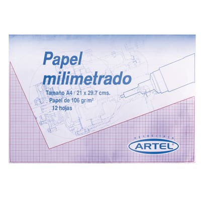 Sb c/ P Milimetrado Artel 12 H A4