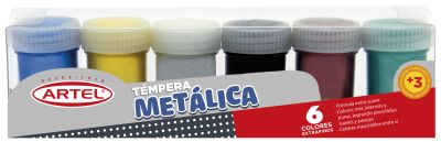 Est Temp Metal Artel 6 col 15 ml