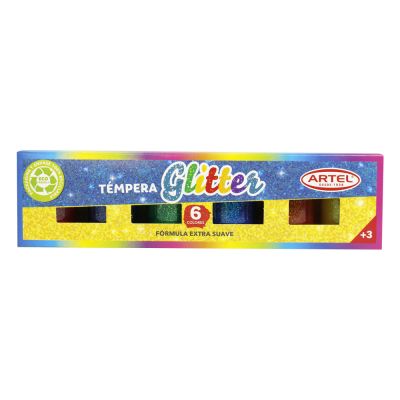 Est Pintura Glitter Artel 6 Color 15 ml