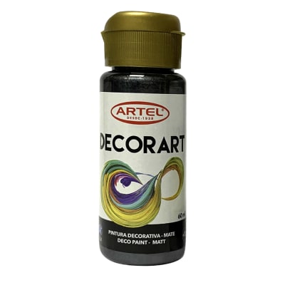 FCO 60ML DECORART METÁLICO NEGRO 128