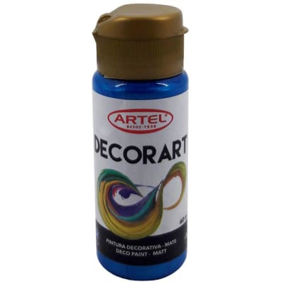 FCO 60ML DECORART METÁLICO AZUL 129