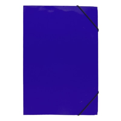 CARPETA C/ELASTICO ESTANDAR OF. CART. 41 A 80 HJS. AZUL FULTONS