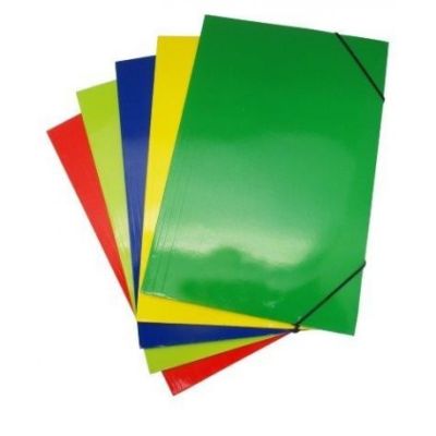 CARPETA C/ELASTICO ESTANDAR OF. CART. 41 A 80 HJS. ROJO FULTONS