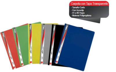 CARPETA C/ACCOCLIP CTA. VINIL AZUL FULTONS