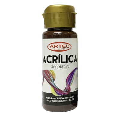 Fco 60ml Pin Acril Deco Chocolat Osc 601