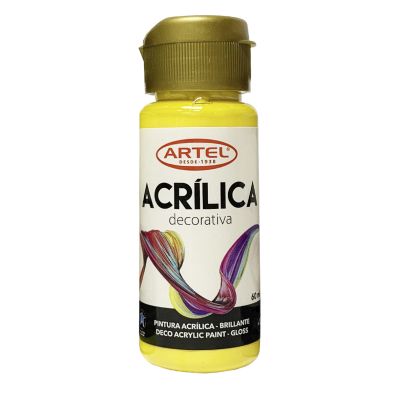 Fco 60ml Pin Acril Deco Amarillo 704