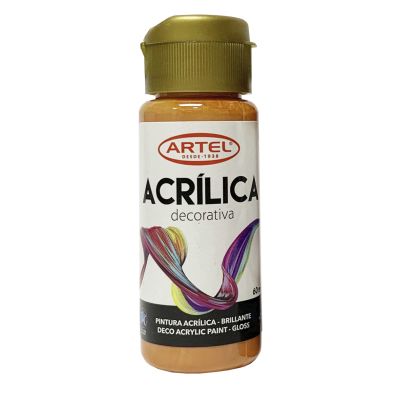 Fco 60ml Pin Acril Deco Naranja 770