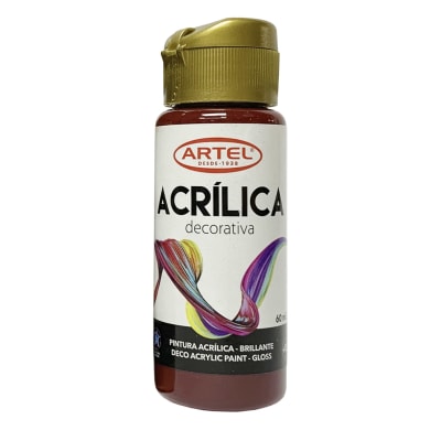 FCO 60ML PIN ACRIL DECO ROJO OSC 801