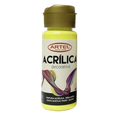FCO 60ML PIN ACRIL DECO NEÓN AMARILL 316