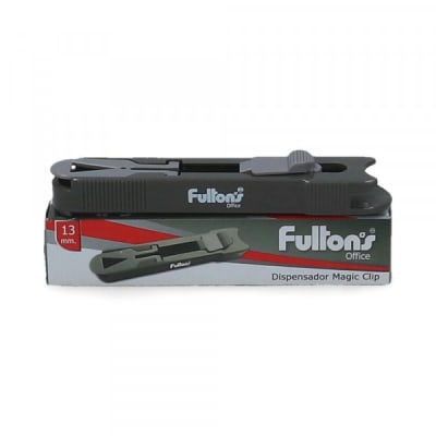 DISPENSADOR MAGIC CLIP 13 MM. MED. GRIS FULTONS