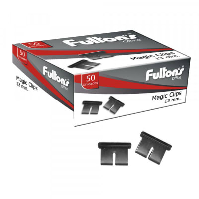 REPUESTO P/MAGIC CLIP 1201 13 MM METALICO 50 UN. CROMADO FULTONS