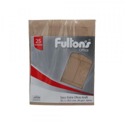SOBRE SACO EXTRA OF. KRAFT 80 GR. FULTONS
