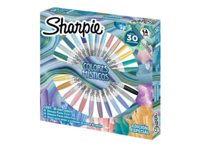 RULETA SHARPIE COLORES MISTICOS CAJA X30