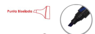 MARCADOR PERM. DESECH. PTA.BISEL. AZUL CPO. PLAST. FULTONS