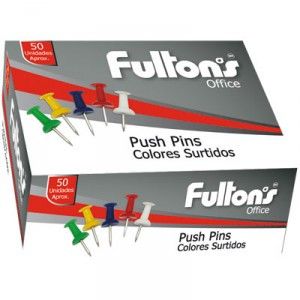 PUNCH PIN 50 UN. COL/SURTIDO FULTONS