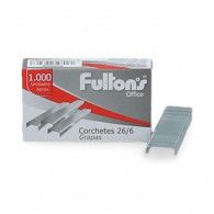 CORCHETES ESTANDAR 26/6 1000 UN. CROMADO FULTONS