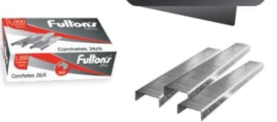 CORCHETES ESTANDAR 26/6 1000 UN. CROMADO FULTONS