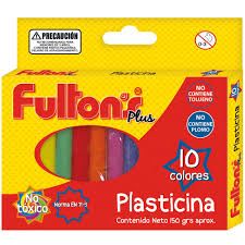 PLASTICINA 10 COL. RED. FULTONS