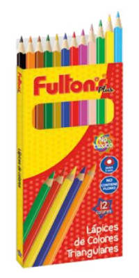 LAPICES DE COL 12 UN LARGO LARGO TRIANGULAR FULTONS