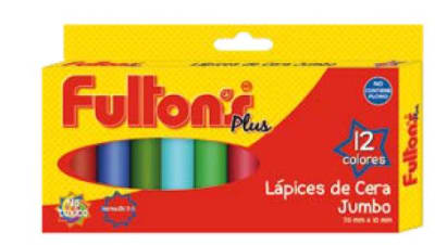 LAPICES DE CERA 12 UN. JUMBO FULTONS