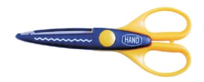 TIJERA ZIG-ZAG.PLAST/METAL.16 CMS.HAND