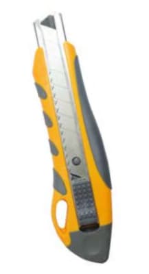 CUCHILLO CARTONERO GRANDE SEMIPROFESIONAL CON GRIP