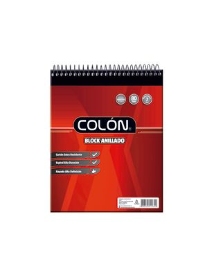 BLOCK COLON ESCOLAR ESPIRAL 7MM BE-32/80