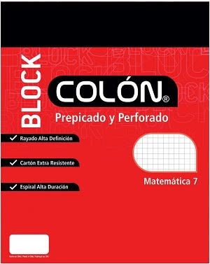 BLOCK COLON CARTA MAT 7MM BC-32/80