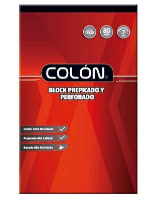 BLOCK COLON OFICIO MAT 7MM BO-32/80